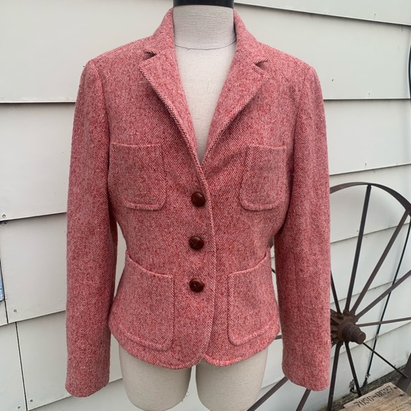 J. Crew Jackets & Blazers - J Crew Schoolboy blazer tweed button down pockets